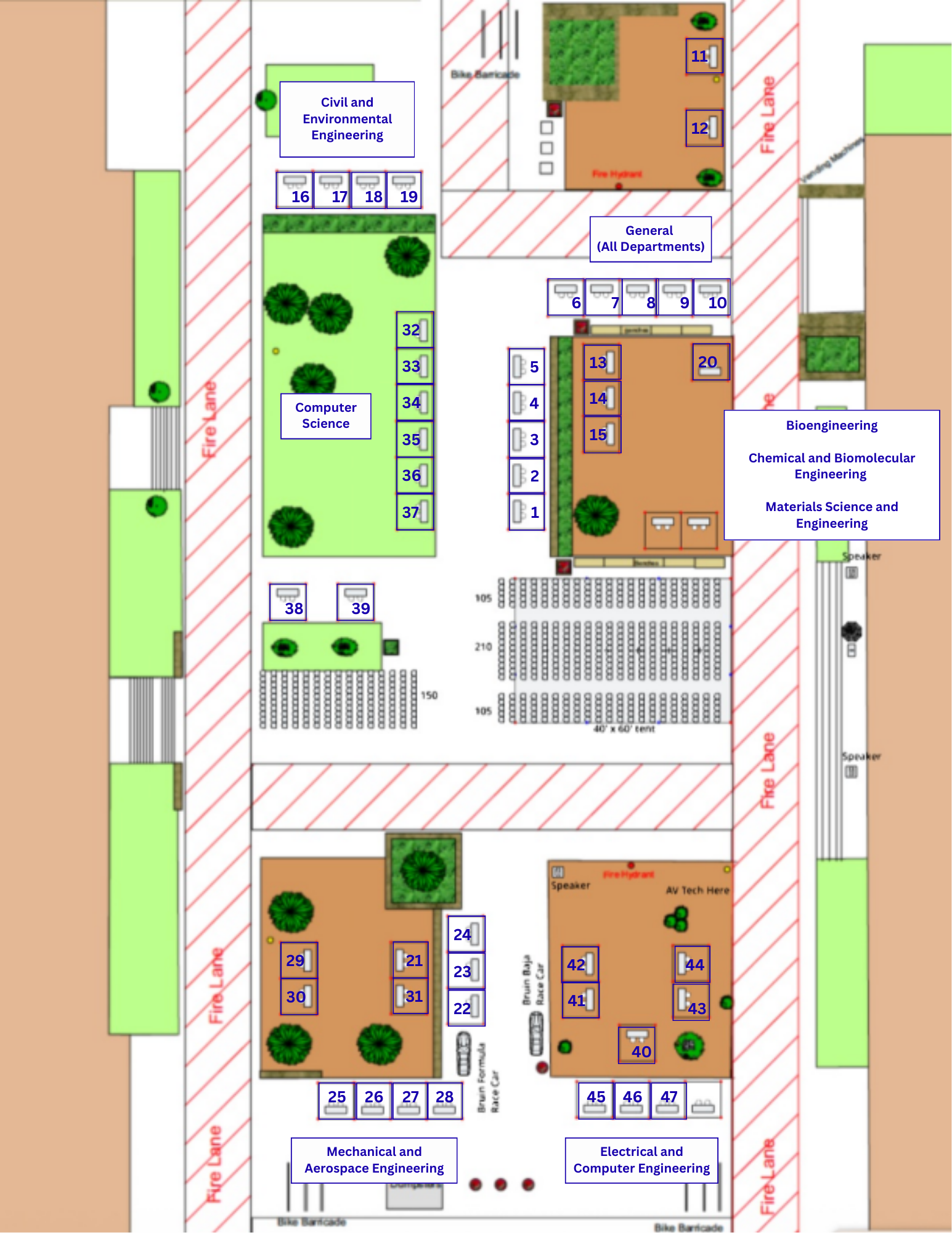 Engineering Welcome Day Floor Plan